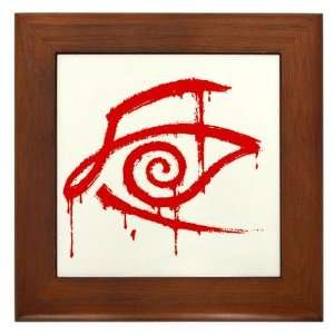  Red Eye of the CK a The Framed Tile by 