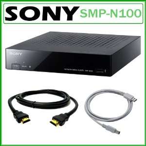  Sony SMP N100 Streaming Player with Wi Fi + HDMI Cable 