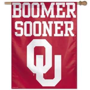  Oklahoma Sooners Boomer Sooner Vertical Flag: 27x37 Banner 
