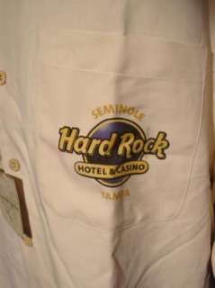EAGLE DRY GOODS Silk HARD ROCK CASINO Camp Loop Collar Shirt NWT 