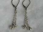 REAL Premier Designs jewelry PARTY earrings polished SILVER CRYSTALS 