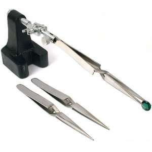   Locking Tweezers Third Hand Base Jewelers Tool: Arts, Crafts & Sewing