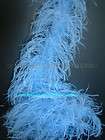 3plys 72 Aqua Blue Ostrich Feather Boa A+Quality  