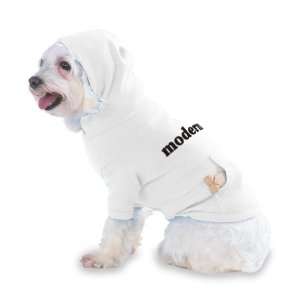modern Hooded T Shirt for Dog or Cat X Small (XS) White:  