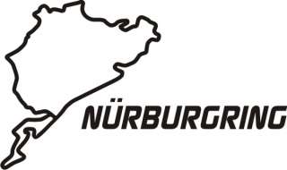 Nurburgring Stickers   BLACK PAIR  