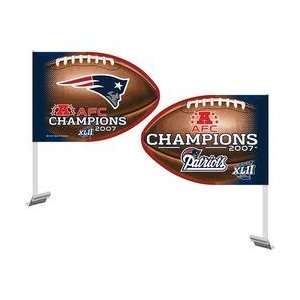 Wincraft New England Patriots 2007 AFC Conference Champions Car Flag 