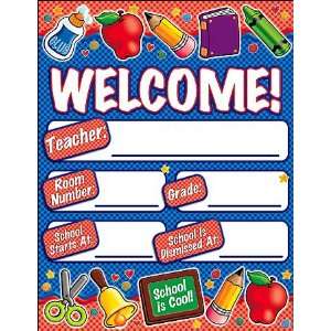   value Welcome School Tools Chart By Teachers Friend Toys & Games