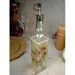 Lusso Large glass oil botte  Olive Grocery & Gourmet Food