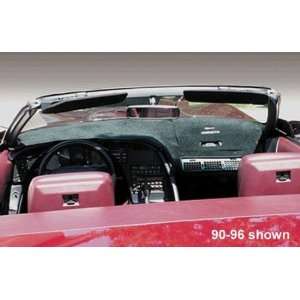    90 93 Corvette Black Dash Mat with Embroidered Design: Automotive