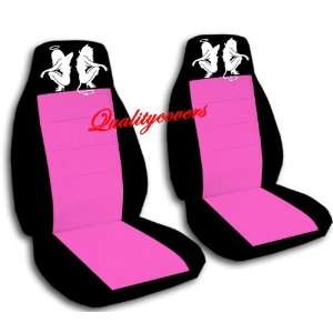 com Two black and hot pink Angel and Devil seat covers, for a 2012 