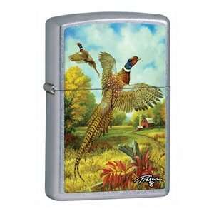   Zippo Linda Picken Pheasant Lighter Modern Design: Sports & Outdoors