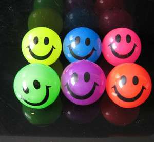 ONE Smiley Flashing LED Light Up Bouncy Ball,Kid,Party Favor Supply 