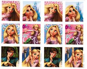 Sheets Disney TANGLED Repunzel Scrapbook Stickers  