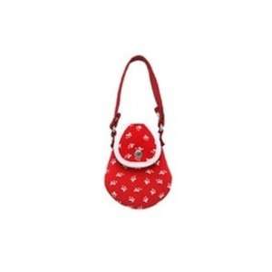 Rome bella bag in Red with Paw Prints:  Kitchen & Dining
