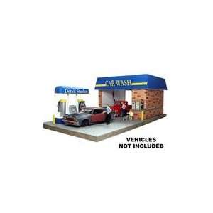  Car Wash Diorama For 124 Diecast Cars With 4 Family 