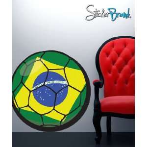   Wall Decal Sticker Football Soccer Brazil JH131s 