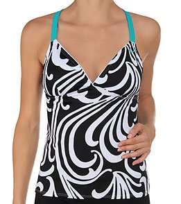  Nike Swim Cyber Wave Tankini: Tankinis: Clothing