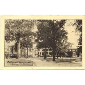 1920s Vintage Postcard   Maplecrest Sanatorium   Jacksonville Illinois