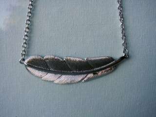 Wet Seal Silver Leaf Necklace w/Adj Chain Gorgeous NWT!  