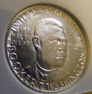 1951 P SILVER BOOKER T. WASHINGTON COMMEMORATIVE HALF # 6700150  