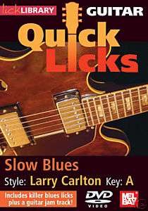 GUITAR QUICK LICKS   LARRY CARLTON   SLOW BLUES DVD  