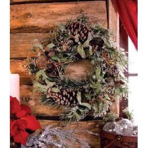   Holiday Wreath: Frosty Holiday Wreath Holiday Home Decor: Home