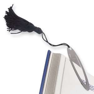  Oval Shaped Black Tassel Bookmark