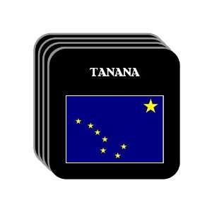  US State Flag   TANANA, Alaska (AK) Set of 4 Mini Mousepad 