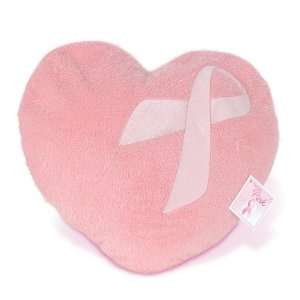  Think Pink Ribbon Heart Pillow