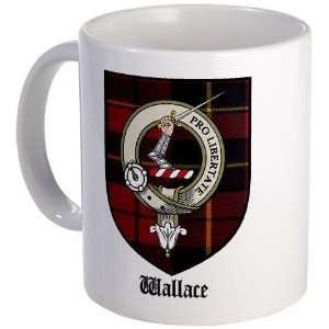  Wallace Clan Crest Tartan Scottish Mug by  