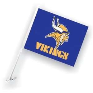  NFL Minnesota Vikings 11x14 Car Flags with Bracket ( Set 