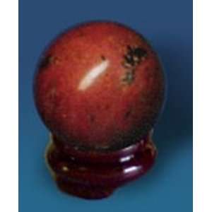  Rhodonite Sphere & Wooden Stand Toys & Games