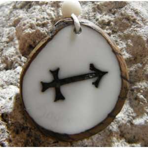   PENDANT SAGITTARIUS TAGUA NUT, handmade jewelry: Everything Else