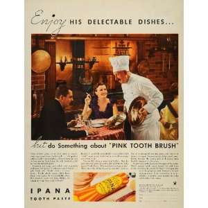  1926 Ad Bristol Myers Ipana Tooth Gum Paste Restaurant 