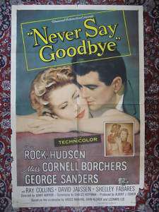 Never Say Goodbye 56 Rock Hudson Cornell Borchers 1 Sht  