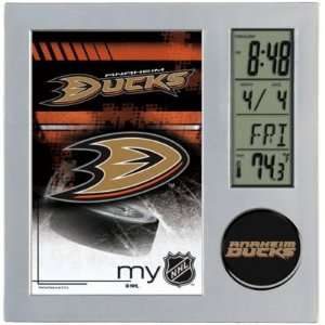  Anaheim Ducks Desk Clock and Picture Frame: Sports 