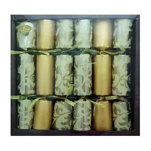 Christmas Crackers Gold Swirl 6pk  Grocery & Gourmet Food