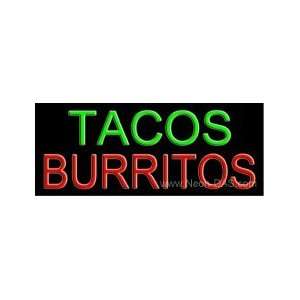  Tacos Burritos Outdoor Neon Sign 13 x 32