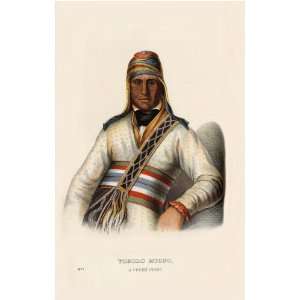    MICCO, a Creek Chief McKenney Hall Indian Print 