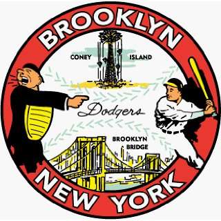  Fridgedoor Brooklyn NY Dodgers Travel Decal Magnet 
