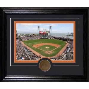  AT&T Park Framed with Bronze Coin 