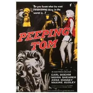  Peeping Tom (1960) 27 x 40 Movie Poster Style A
