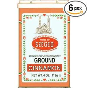 Szeged Ground Cinnamon, 4 Ounce Tins: Grocery & Gourmet Food