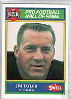 JIM TAYLOR 1990 Swell Football Greats #78  