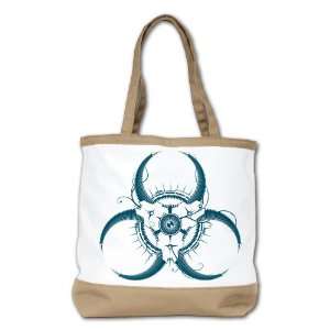   : Shoulder Bag Purse (2 Sided) Tan Biohazard Symbol: Everything Else