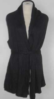 GAP Womens Black Sleeveless Sweater Cardigan Size M  