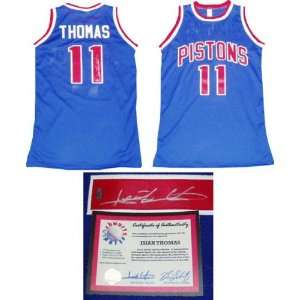  Isiah Thomas Autographed Jersey  Details: Detroit Pistons 