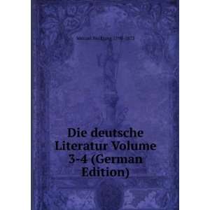   German Edition): Menzel Wolfgang 1798 1873:  Books