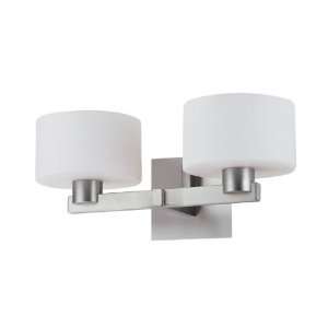   Light Percussion Bathroom Light, Buffed Nickel