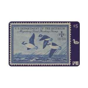   Card Duck Hunting Permit Stamp Card #15 Void After 1949 Buffleheads